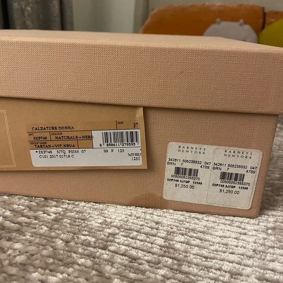 Miu Miu Tartan Platform Sandals - Picture 6 of 8